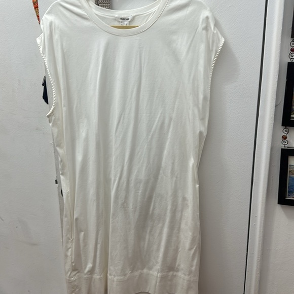 HELMUT LANG - white chic versatile sleeveless dress size L - Picture 4 of 5
